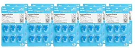 Amazon Basics Hearing Aid Size 675 Zinc-Air Batteries 60-Pack