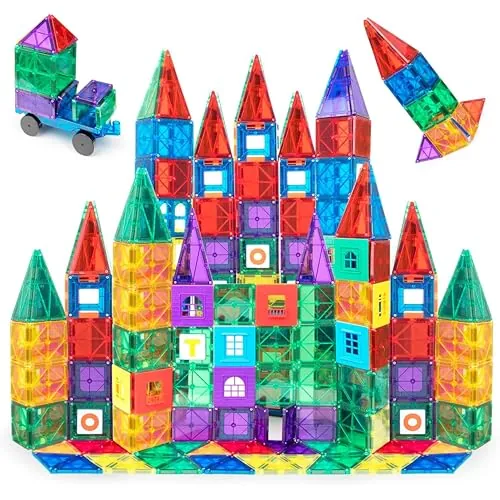 Playmags Magnetic Tiles 100-Piece Set