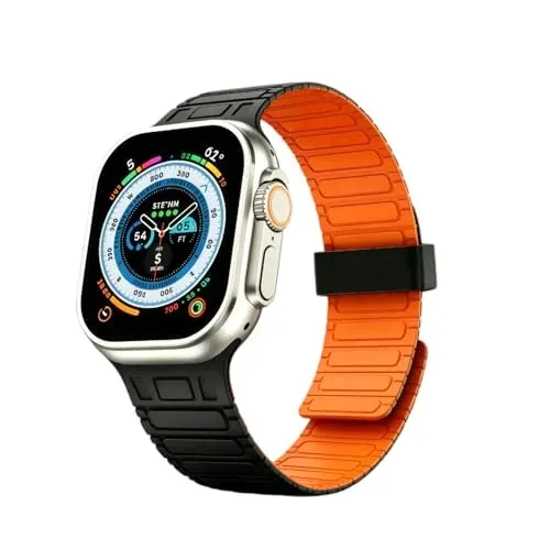 O-SEN Silicone Magnetic Apple Watch Sport Band (38mm-49mm)