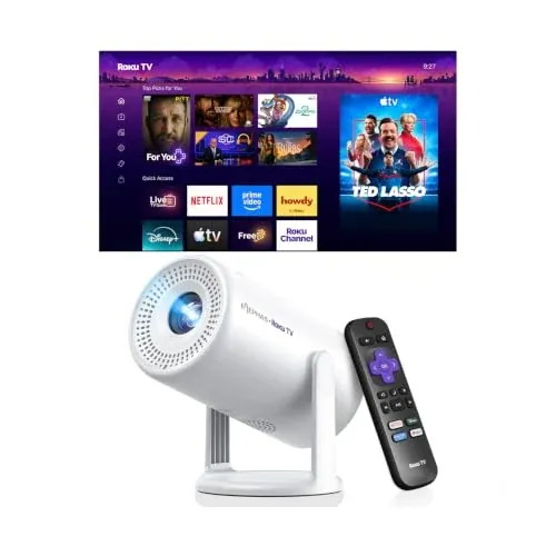 ELEPHAS Roku TV Smart Projector with Wi-Fi and Bluetooth