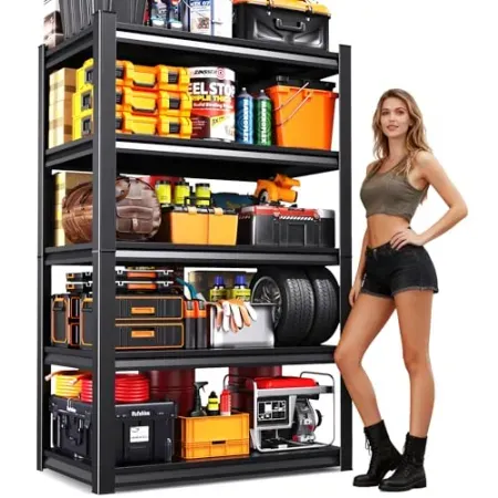 AOAORGG 71" 5-Tier Metal Garage Shelving Unit