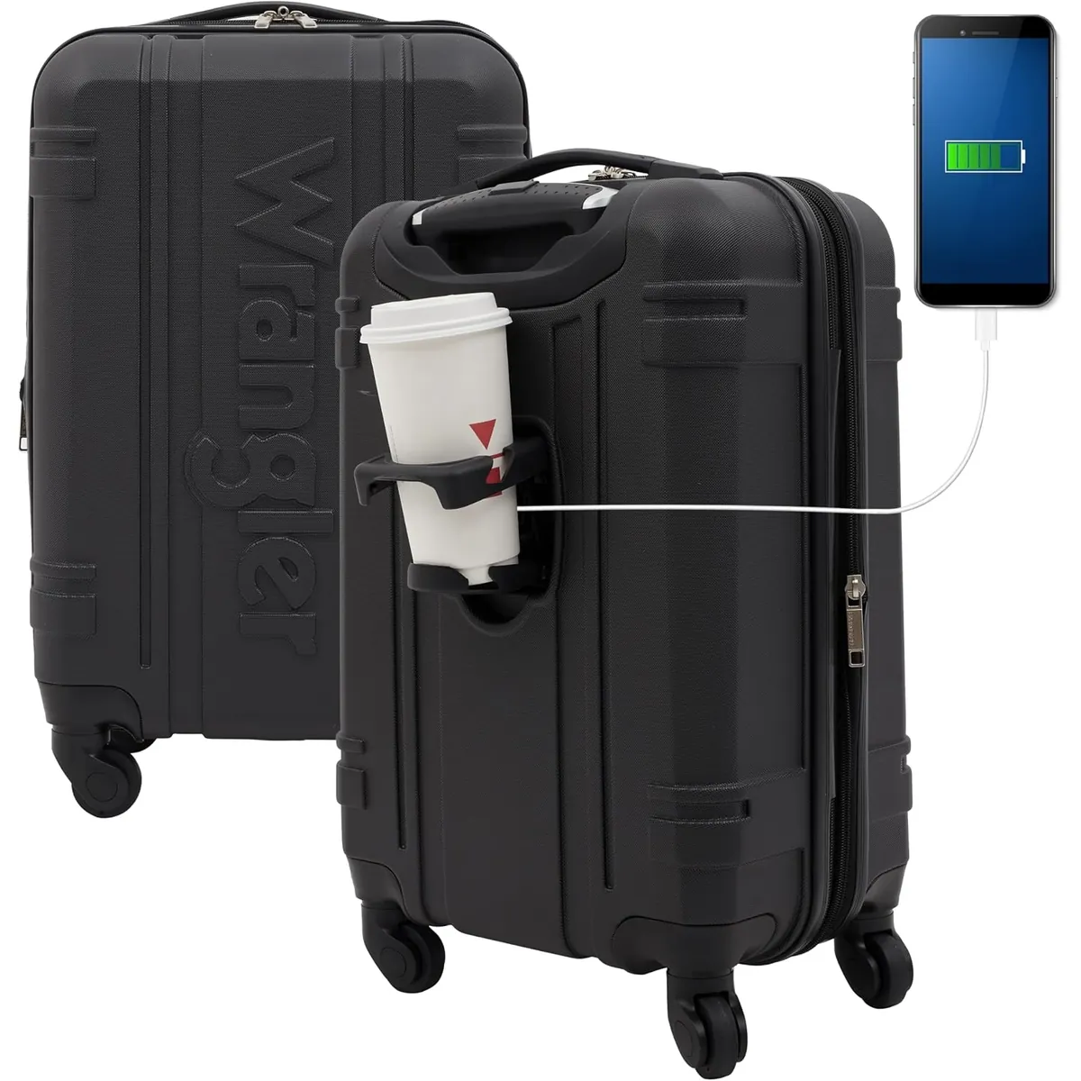 Wrangler 20in Astral Hardside Carry-on Luggage