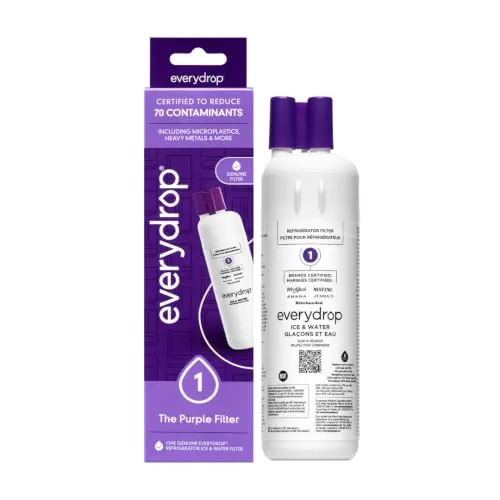 Everydrop by Whirlpool Ice & Water Refrigerator Filter 1, Purple, EDR1RXD1