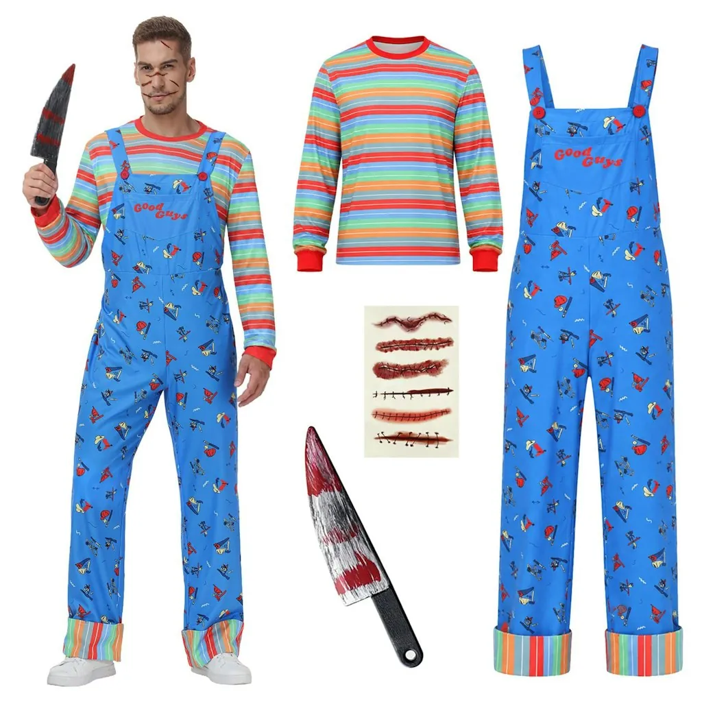 Men's 4-Piece Killer Doll Costume