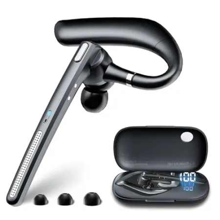 COTOE Bluetooth Headset with Noise Cancelling Mic