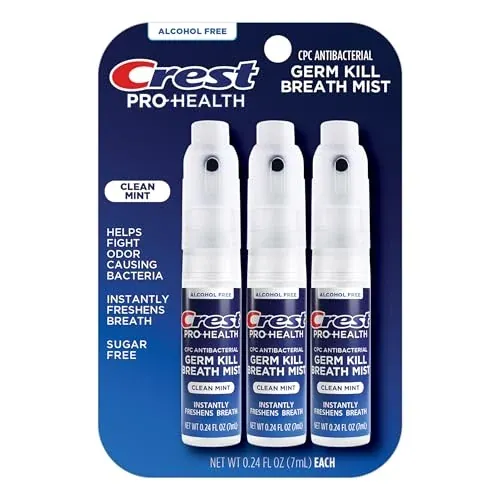 Crest Pro-Health Portable Alcohol-Free Clean Mint Mist (3 Pack)