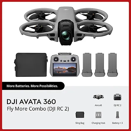 Select Accts: DJI Avata 360 8K 360° Camera Drone Fly More Combo