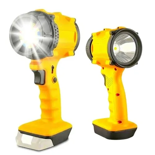 LED Work Light 3400 Lumens Portable Dual Head Handheld Spotlight