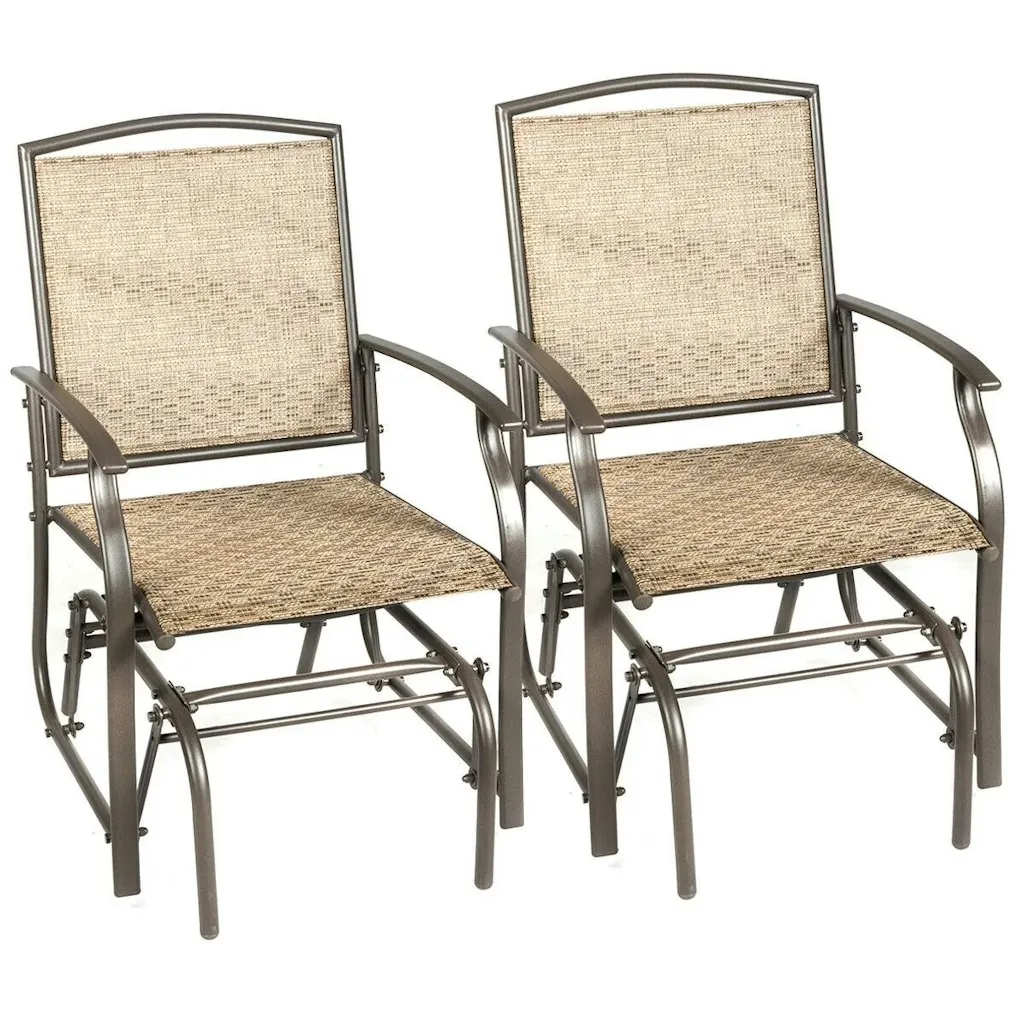 Costway 2-Piece Glider Chair Set