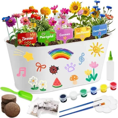 25-Piece RootCraft Paint & Plant Kid's Gardening Set