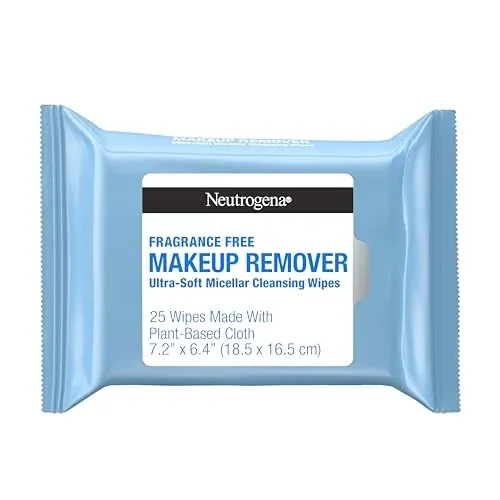 Neutrogena Makeup Remover Wipes, Fragrance-Free, 25 Count