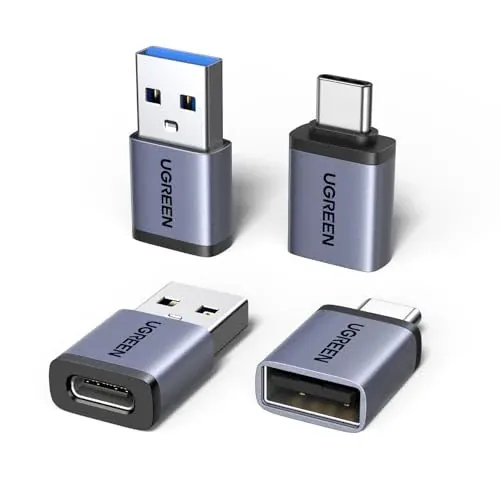 UGREEN USB to USB C Adapter Combo 4-Pack 10Gbps