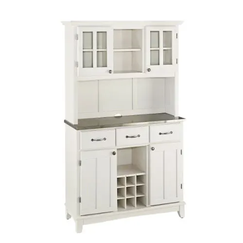 Homestyles Server Sideboards-Buffets-Credenzas Hutch Off White