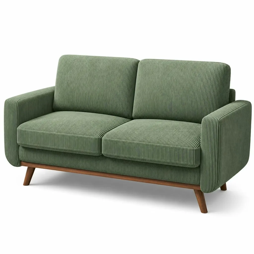 Neche 68" Corduroy 2-Seater Loveseat Sofa