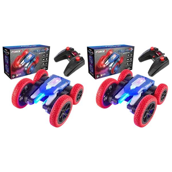 Force1 Tornado+ LED Stunt Car 2-Pack (Stem Toy)