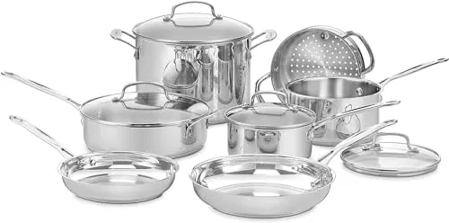 11-Piece Cuisinart Chef's Classic Stainless Steel Cookware Set