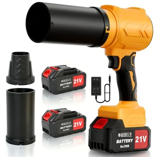 Cordless Electric Leaf Blower with 2 Batteries