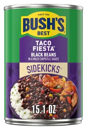 15.1oz Bush's Best Taco Fiesta Black Beans Sidekicks