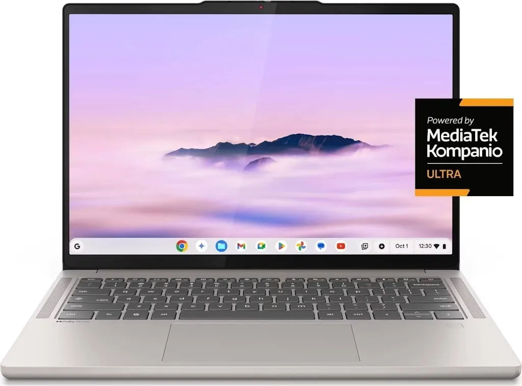 Lenovo Chromebook Plus MediaTek 14" OLED 2K Touch Laptop