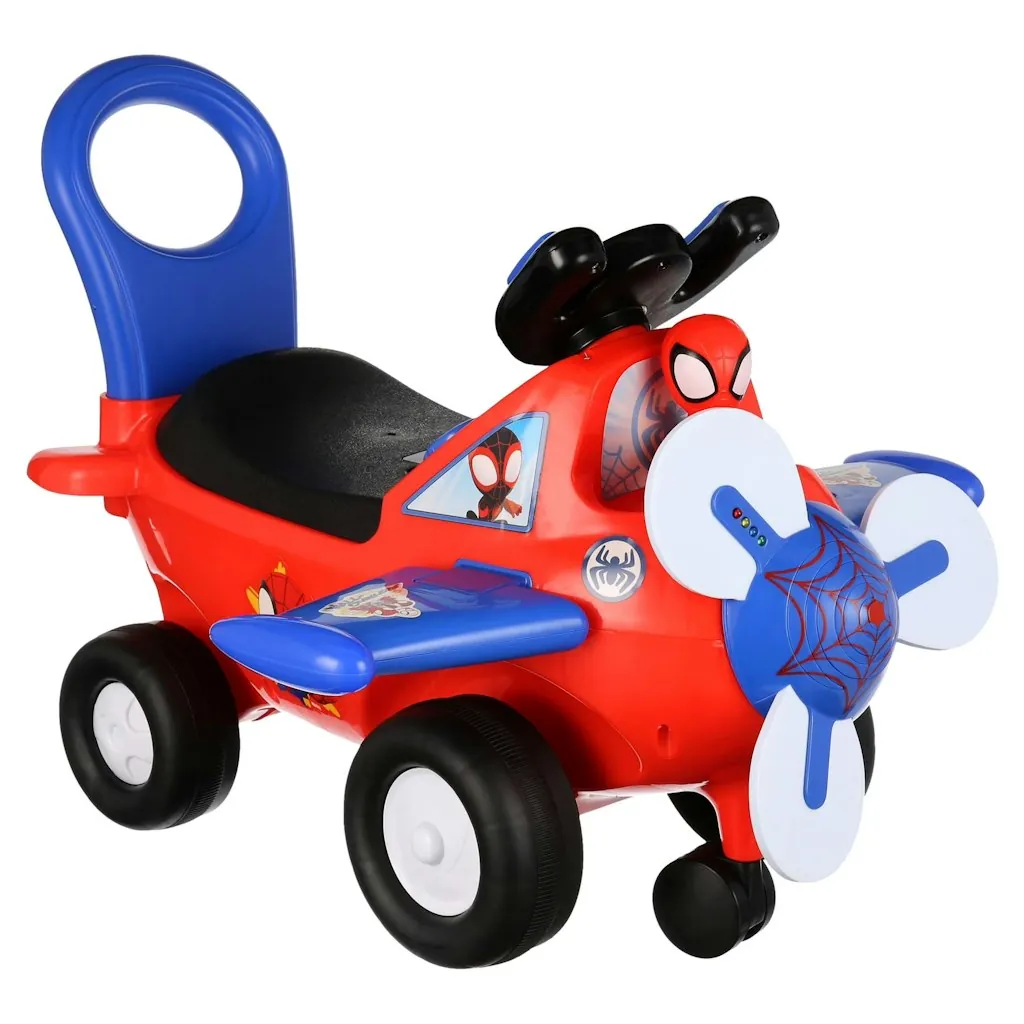 Marvel Lights 'N' Sounds Spidey Activity Plane Ride-On Toy