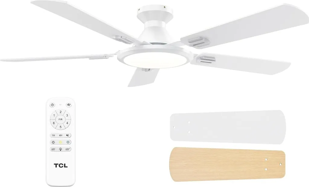 TCL 52" Low Profile Ceiling Fan w/ LED Light