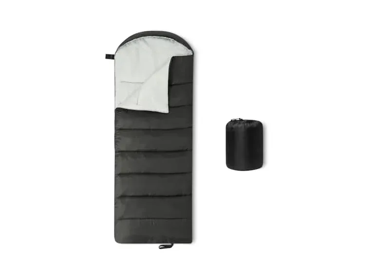 Amazon Basics Sleeping Bag 35F Black/Gray