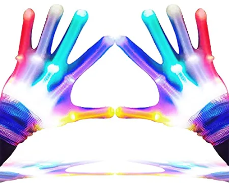 GLEDLOVES Kids' Finger LED Light Gloves