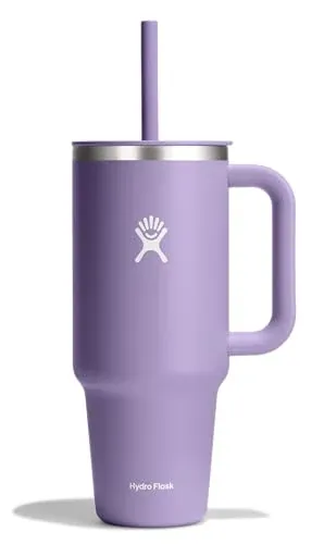 40-Oz Hydro Flask All Around Travel Tumbler W/ Handle, Lid & Straw