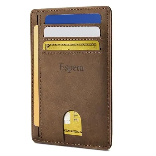Espera Slim Minimalist RFID Blocking Wallet