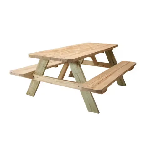 ProWood Wood Picnic Table Kit w/ Pressure Treated Legs