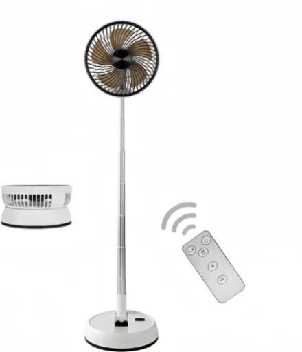 Portable 8" Foldable Rechargeable Oscillating Standing Fan 5400mAh