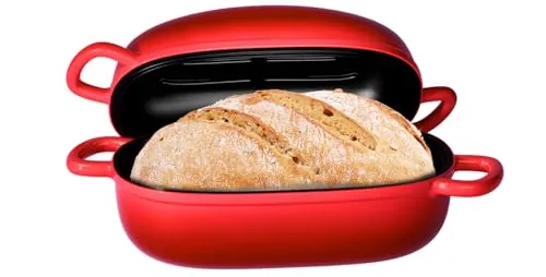 PROCHOP Dutch Oven 2.5QT Cast Iron Bread Pans
