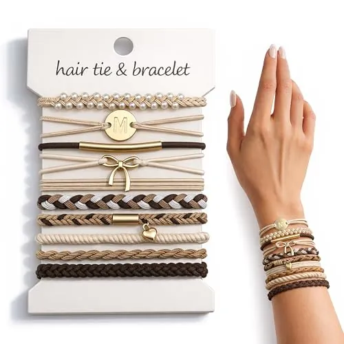 10-Pack Hair Tie Bracelets