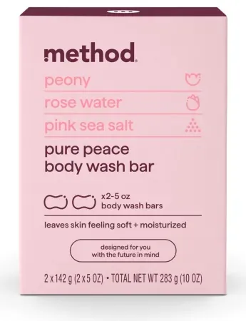 2-Pack 5oz Method Pure Peace Bar Soap