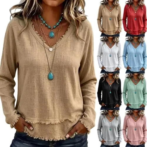 Summer Boho Loose Fit Tunic Casual Shirts (Various)