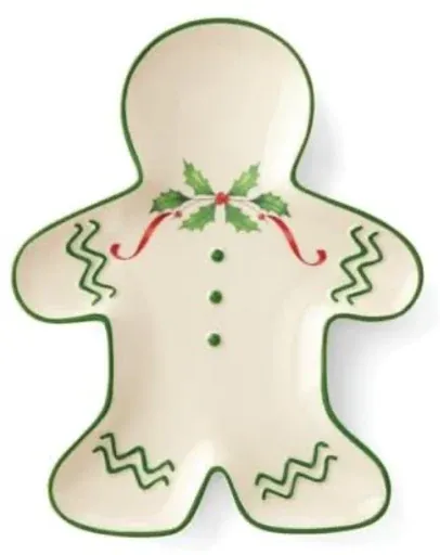 Lenox Holiday Gingerbread Man Christmas Plate