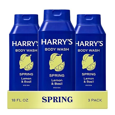 3-Pk 18-Oz Harry's Men's Body Wash (Various)