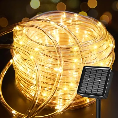 Brightown 39' 100-LED Solar Rope Lights (Warm White)