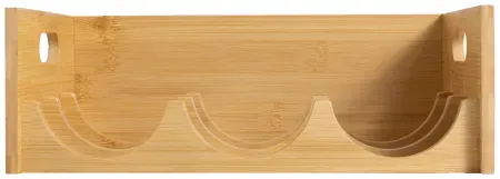 Better Homes & Gardens Bamboo Bottle Organizer 3-Tier Kitchen Storage Rack