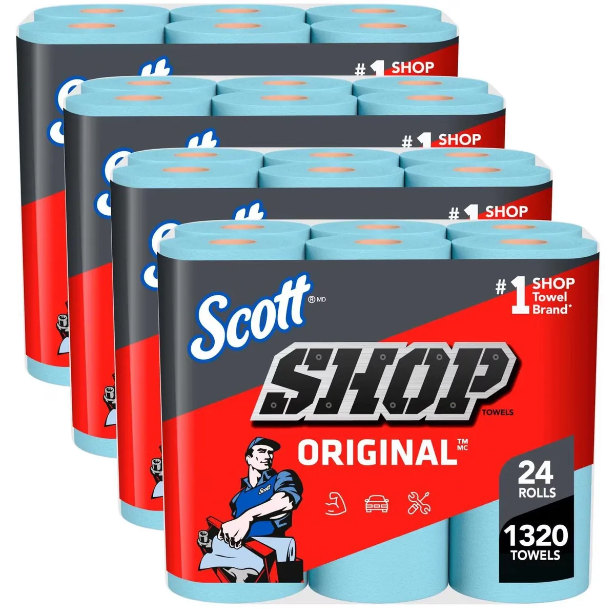 Scott Shop Towels Original 24 Rolls