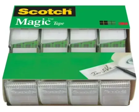 4-Pack Scotch 3/4" x 300" Magic Invisible Tape w/ Dispenser