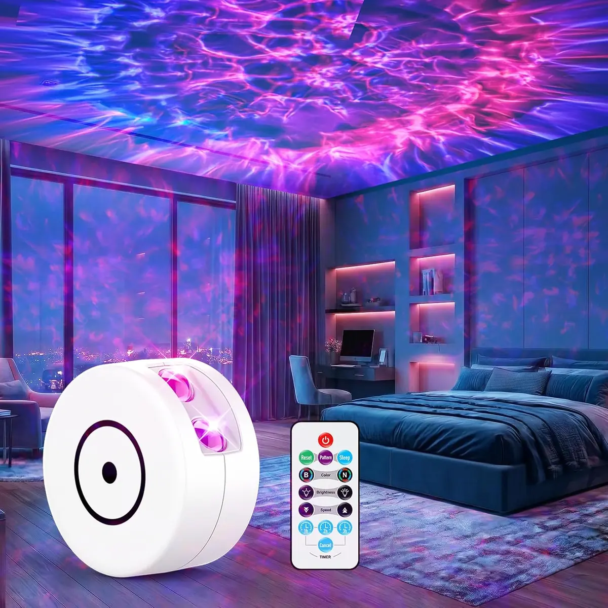 UweSmart Galaxy Projector in White