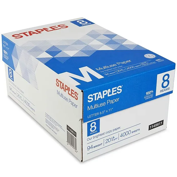 Staples 8.5" x 11" 8-Ream Multiuse Paper