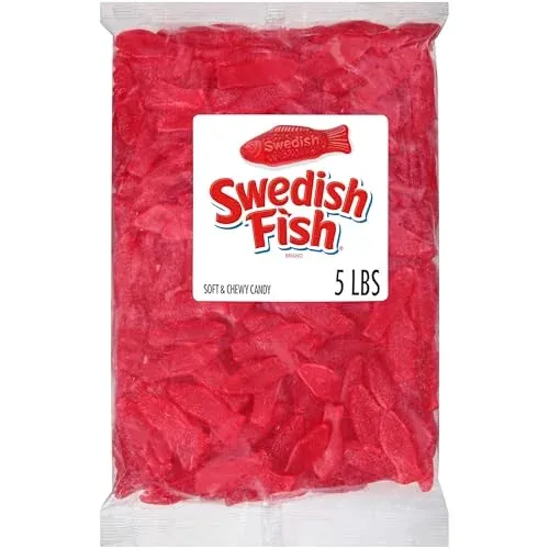 Swedish Fish Soft & Chewy Gummy Candy 5-Pound Bag