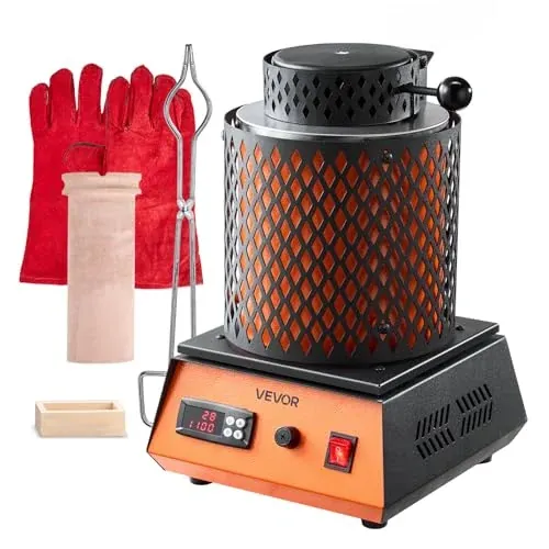 VEVOR 3kg 1350W Electric Metal Melting Furnace