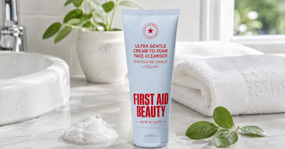 First Aid Beauty Ultra Gentle Cream-to-Foam Cleanser 2oz