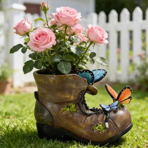 Outdoor Boot Planter