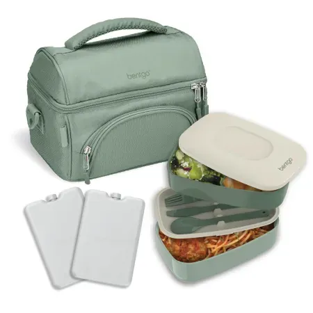 4-Piece Bentgo Deluxe Bento Classic Lunch Set w/ Insulated Bag & Ice Packs