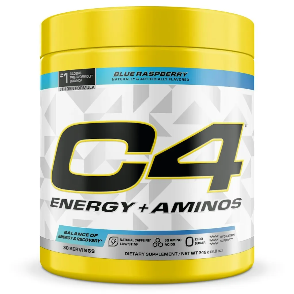 C4 Energy + Aminos Powder for Muscle Recovery 30 Servings