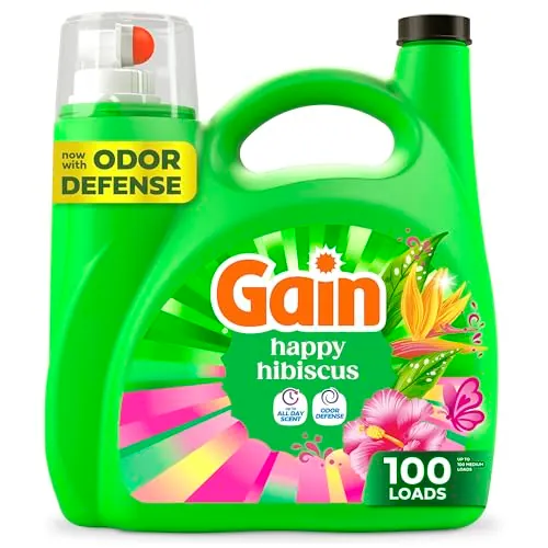 Gain Liquid Laundry Detergent – Happy Hibiscus Scent 132oz
